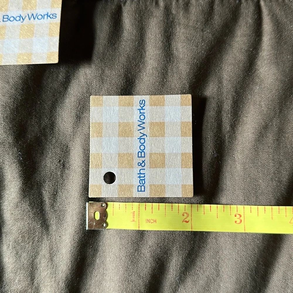 Bath & Body Works Small Cardboard Gingham Gift Tags
